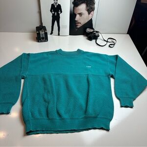 Vintage 80s 90s McBriar Crewneck Sweater Textured Cotton Grandpa CoreFisherman